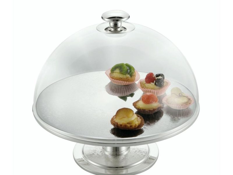 Cake stand with cover acquarius